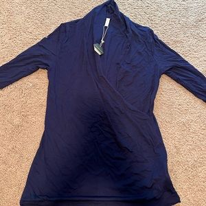 Pinkblush maternity Nursing top - navy blue NEW with tag!